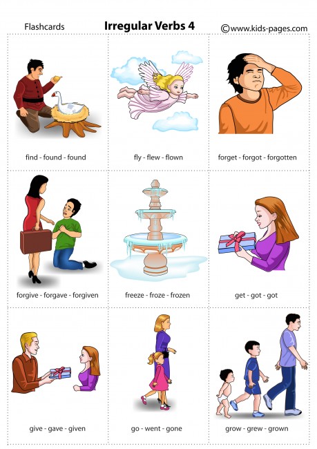 Irregular Verbs 4 flashcard